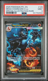 Pokemon - Mega Charizard X 125/094 PSA 9 - Phantasmal Flames - Mega Cash Sydney