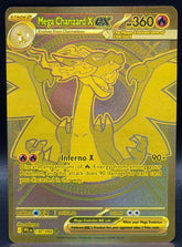 Pokemon - Mega Charizard X - EX Gold 130/094 - Phantasmal Flames - Mega Cash Sydney