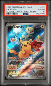Pokemon- Pikachu 001/SV-P PSA 10 Scarlet/ Violet Pre order - Mega Cash Sydney