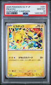 Pokémon - Pikachu 291/SV - P PSA 10 - Mega Cash Sydney
