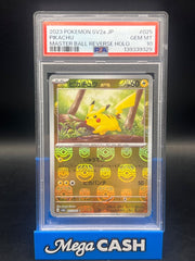 Pokémon - Pikachu Master Ball Reverse Holo 025/165 PSA 10 - Mega Cash Sydney