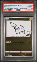 Pokemon- Pikachu Yu Nagaba PSA 10 208/S-P - Mega Cash Sydney