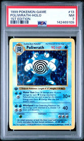 Pokemon - Poliwrath 13/102 PSA 7 - 1st Edition Shadowless - 1999 - Mega Cash Sydney
