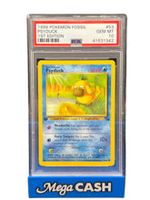 Pokรฉmon - PSA 10 - 1ST Edition Psyduck 53/62 Fossil - Mega Cash Sydney