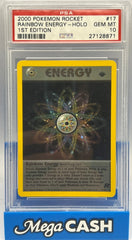 Pokémon - PSA 10 1ST Edition Rainbow Energy 17/82 - Mega Cash Sydney