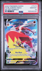 Pokémon - PSA 10 - Blaziken V Max - TG15/TG30 - Silver Tempest - Mega Cash Sydney