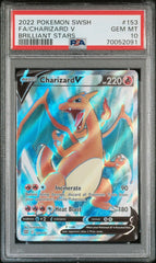 Pokémon - PSA 10 - Charizard V - 153/173 - Brilliant Stars - Mega Cash Sydney