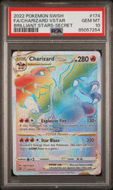 Pokémon - PSA 10 - Charizard V Star - 174/172 - Brilliant Star - Mega Cash Sydney
