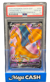 Pokémon - PSA 10 - Charizard V - SWSH050 Champion Path ETB Promo - Mega Cash Sydney