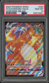 Pokémon - PSA 10 - Charizard VMax - 020/189 Darkness Ablaze - Mega Cash Sydney