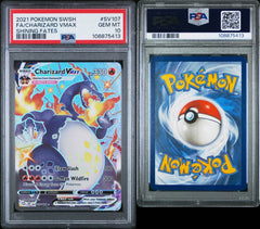 Pokémon - PSA 10 - Charizard Vmax SV107/SV122 Shining Fates - Mega Cash Sydney