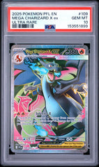 Pokémon - PSA 10 Charizard X Ex 109/094 Phantasmal Flames - Mega Cash Sydney