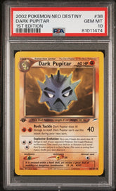Pokémon - PSA 10 Dark Pupitar 1st Edition 38/105 - Mega Cash Sydney
