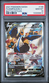 Pokémon - PSA 10 Empoleon V 146/163 Battle Styles - Mega Cash Sydney