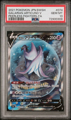 Pokémon - PSA 10 Galarian Articuno V 074/070 Peerless Fighters - Mega Cash Sydney