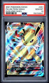 Pokémon - PSA 10 Jolteon Vmax 051/203 Evolving Skies - Mega Cash Sydney