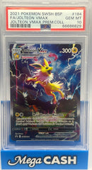 Pokémon - PSA 10 Jolteon Vmax SWSH184 - Mega Cash Sydney