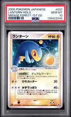 Pokémon - PSA 10 Lanturn 037/086 Holo Mirage Forest 1ST Edition (JPN) - Mega Cash Sydney