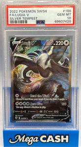 Pokemon - PSA 10 Lugia V 186/195 Silver Tempest - Mega Cash Sydney