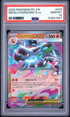 Pokémon - PSA 10 Mega Charizard X Ex 013/094 Phatasmal Flames - Mega Cash Sydney