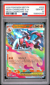 Pokémon - PSA 10 Mega Charizard X Ex MEP029 - Mega Cash Sydney