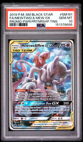 Pokémon - PSA 10 Mewtwo & Mew SM191 - Mega Cash Sydney