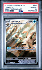 Pokémon - PSA 10 Omanyte IR 180/165 - Mega Cash Sydney