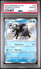 Pokemon - PSA 10 Paldean Tauros 120/091 Paldean Fates - Mega Cash Sydney