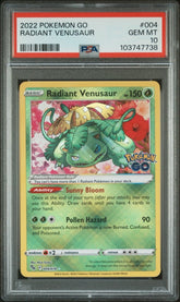 Pokémon - PSA 10 - Radiant Venusaur 004/078 - Pokemon Go - Mega Cash Sydney
