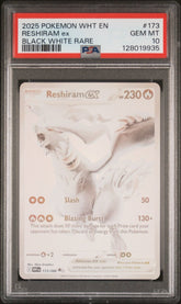 Pokémon - PSA 10 Reshiram Ex 173/086 White Flare - Mega Cash Sydney