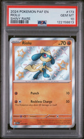 Pokémon - PSA 10 Riolu 1373/091 Paldean Fates - Mega Cash Sydney