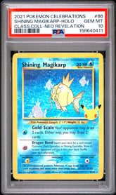 Pokémon - PSA 10 Shining Magikarp 66/64 Celebrations - Mega Cash Sydney