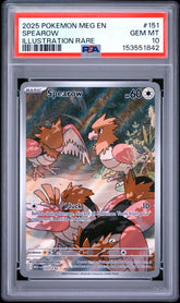 Pokemon - PSA 10 Spearow 151/132 Mega Evolutions Base - Mega Cash Sydney