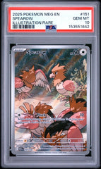 Pokemon - PSA 10 Spearow 151/132 Mega Evolutions Base - Mega Cash Sydney