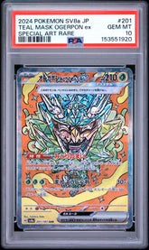 Pokémon - PSA 10 Teal Mask Operpon Ex 201/187 Terrestrial Festival ( JPN ) - Mega Cash Sydney