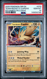 Pokemon - PSA 10 - Team Rocket’s Zapdos EB Games Promo - Mega Cash Sydney