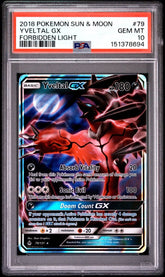 Pokémon - PSA 10 Yveltal GX 79/131 Forbidden Light - Mega Cash Sydney