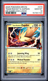 Pokemon - PSA 10 Zapdos 070/182 Eb Games Exclusive - Mega Cash Sydney