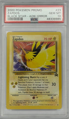 Pokemon PSA 10 Zapdos 23 Black Star Promo Aoki Error - Mega Cash Sydney