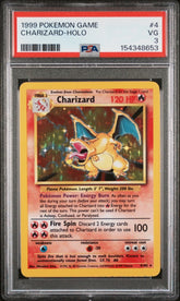 Pokemon - PSA 3 Charizard 4/102 Base Set Unlimited - Mega Cash Sydney
