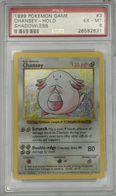 Pokemon PSA 6 Chansey 3/102 Shadowless Holo *Cracked Case* - Mega Cash Sydney
