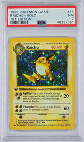 Pokemon - PSA 7 1st Edition Raichu 14/102 - Mega Cash Sydney