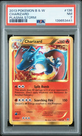 Pokemon - PSA 7 Charizard 136/135 Plasma Storm - Mega Cash Sydney