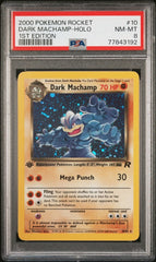 Pokémon - PSA 8 1ST Edition Dark Machamp Holo 10/82 Rocket - Mega Cash Sydney