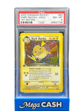 Pokémon - PSA 8 1ST Edition Dark Raichu 83/82 Rocket - Mega Cash Sydney