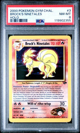 Pokémon - PSA 8 Brock’s Ninetales Holo 3/132 Gym Challenge - Mega Cash Sydney