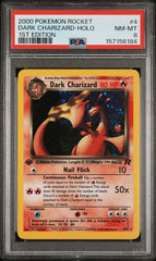 Pokémon - PSA 8 Dark Charizard 4/82 1ST Edition Holo Rocket - Mega Cash Sydney