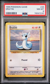 Pokémon - PSA 8 Dratini 26/102 Base Set Unlimited - Mega Cash Sydney