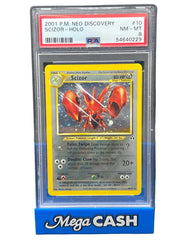 Pokémon - PSA 8 Scizor Holo 10/75 Neo Discovery - Mega Cash Sydney
