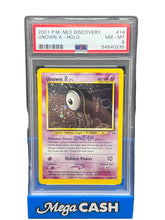 Pokémon - PSA 8 Unown Holo 14/75 Neo Discovery - Mega Cash Sydney